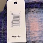 Wrangler NWT  Oversized Western Jacket  Purple/Blue Combo XS Wool Blend Photo 8
