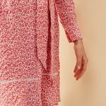 NWT Court & Rowe M Peony floral long sleeves dress cottage core Red Size M Photo 13