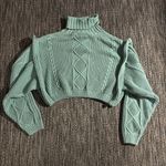 Anthropologie  Mable turtle neck cable knit crop sweater Photo 1
