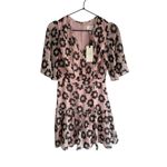 New! Ted Baker Lucieey‎ Fit And Flare Tiered Mini Dress Floral Print Pink Size 2 Photo 4
