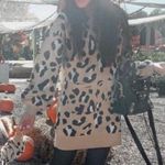 Mishay Bubble Sleeve Sweater Dress – Tan Leopard_Womens_Small Photo 3