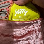 YITTY  Lizzo Eat My Peach Plush Velvet High Rise Tie Back Leggings Photo 7