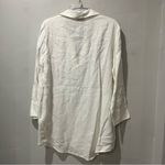 Vineyard Vines Vineyards Vines Linen Blend Tunic Top White Relaxed Collared Shirt Medium Photo 8