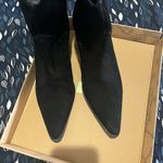 ZARA EUC once  black real  suede cowboy boots Photo 3