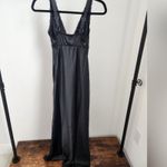 Wild Fable  Satin Lace Midi Women’s Trim Slip Dress Photo 1