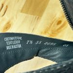 Paul Green  Womens Peep-Toe Black Embossed Leather Ankle Side Zip Booties - 7.5 Photo 9