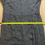 Abercrombie & Fitch Abercrombie Elbow Sleeve Midi Dress Blue Black Animal Print Women Medium Petite Photo 9