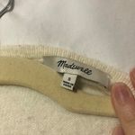 Madewell Cream & Grey Cardigan Sweater Jacket Wool Alpaca Womens M Fall Preppy Photo 1