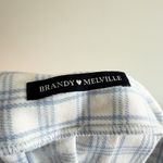 Brandy Melville  Blue & White Pleated Preppy Skirt Size S Photo 4