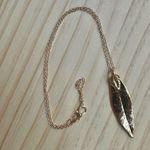 Gold tone Dipped Real LeafPendant Necklace Photo 6