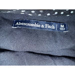 Abercrombie & Fitch Abercrombie Fitch Black White PolkaDot Ruffle Long Sleeve Dress M boho y2k flowy Photo 3