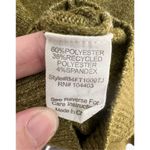 Blu Pepper  Green Cropped Crewneck Sweater With Checkered Sleeves Photo 3