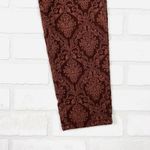 Kim Rogers‎ Vintage America Matchstick Skinny Damask Print Pants 10 Brown Photo 11