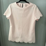 Ted Baker  London Top Scallop Edge Blush Pink Size 8-10 Photo 0