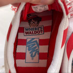 Vans x Where’s Waldo ? Red White Old Skool Textile Low Top Size 7 Photo 8