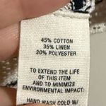 Alex Mill Zoe Polo Sweater in Stripe Ivory and Navy Size Medium Blue Photo 4