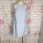 French Connection WHISPER LIGHT blue SQUARE NECK apron DRESS Photo 4