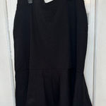 Kasper ‎ Black Pencil Ruffle Skirt size 1X NWT Photo 0