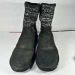 UGG  Australia Classic Short Sparkles Black Gold Sequin Knit Boots - Size 10 Photo 2