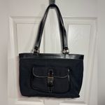 Dooney & Bourke  Black Signature East/West Canvas Shoulder Bag Photo 1