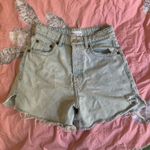 ZARA Distressed Light Wash Denim shorts  Photo 0