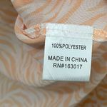 Princess Polly NWT Ziggy Shirt Women’s Size 4 Orange Zebra Sheer Button Top Photo 7