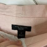 Ann Taylor Factory | Light Pink Linen Blend Pants L PETITE Photo 3