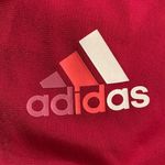 Adidas Climalite 3 Stripe Trefoil Embroidered Sweater Women Size Medium Hot Pink Photo 2