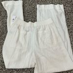Old Navy  white linen blend pants Photo 3