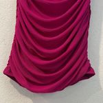Privy Mesh Ruched Off The Shoulders Sweetheart Mini Dress In Berry Size S Photo 5