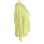 Talbots  petite greenish yellow pullover long sleeve crew sweater women's size P Photo 2