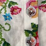 Farm Rio Tropical Romance Linen Blend Romper, Size M Photo 6