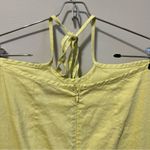 Forever 21  Halter Tie Mini Dress Neon Yellow Green M Photo 4