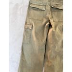 Oat New York Womens Size 2/26 High Rise Wide Leg Cargo Pant Raw Hem Green Photo 8