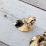 Vintage Clip On Earrings Leaf Duo Photo 10