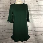 CeCe  kate ruffle flounce dress in green size 4 Photo 4