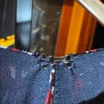 Joie  Silk Layered Halter Camisole Navy Red White Print Size Large Photo 8