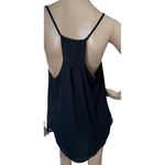 Active Black Spaghetti Strap Loose Fit, Razorback Blouse Size M Photo 2