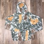 Daydreamer  Green Tie Dye Oversized French Terry Cotton Hoodie Size Mediu… Photo 3