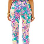 Lilly Pulitzer Kelly Skinny Ankle Pants Stretch Agate Green Safari Sighted 6 Photo 2