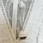 Pinkblush Elegant White Lace Mesh Overlay Maternity Dress Photo 7