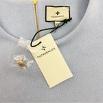 Tuckernuck  Francoise Mod Retro Knit Mini Dress: Light Sky Blue/Ivory Trim Photo 9