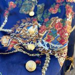 Via valent regency button down satin Medium Blue Photo 4