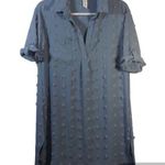 Blooming Jelly  Swimsuit Coverups Blue Chiffon  Swimwear Cover Dress Size Small Photo 0