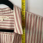 Xirena Channing Shirt Pink Cream Stripe Button Down Blouse Short Sleeve Small Photo 8