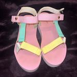 Stoney Clover Lane  Pastel Sandals - Pink, Yellow, and Blue Photo 1