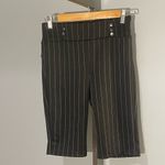 Shosho black pinstripe Bermuda shorts woman’s size small EUC Photo 1