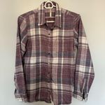 Kuhl Kamila Purple Plaid Flannel Button Down Shirt Size XS Photo 1