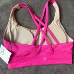 Lululemon Energy Longline Bra Medium Support, B–D Cups Sonic Pink Size 6 Photo 3