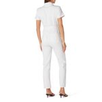 Good American Fit For Success White Denim Short Sleeve Jumpsuit Size Small Photo 2